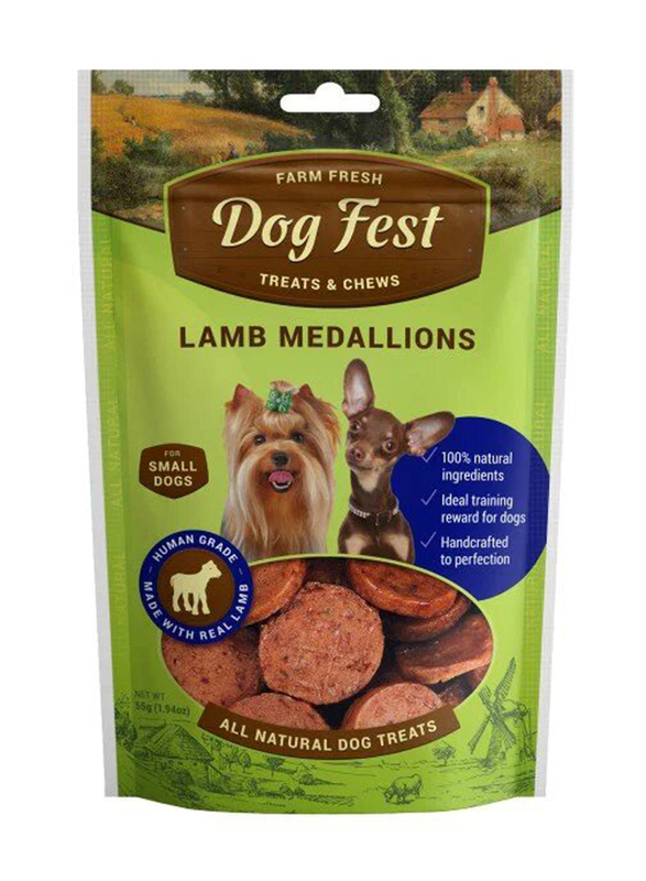Dog Fest Lamb Medallions for Mini Dogs Dry Food, 55g