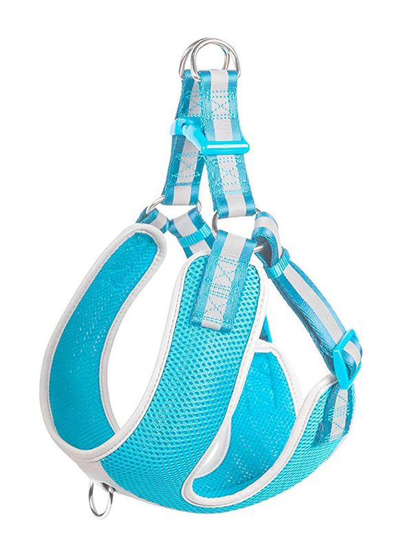 Fida Step In Dog Harness Reflective, Large, Air Blue