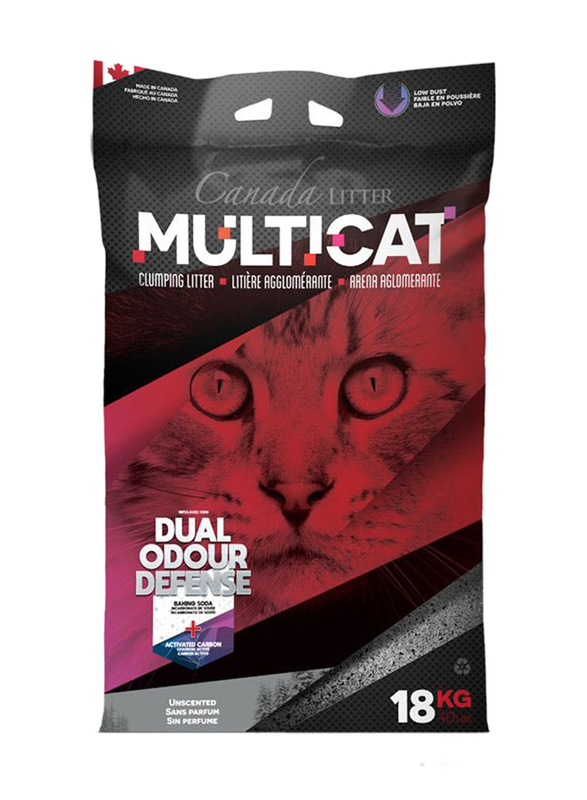 

Canada Litter Multicat Unscented Clumping Cat Litter, 18 Kg, Multicolour