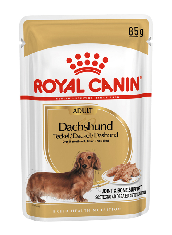 Royal Canin Breed Health Nutrition Dachshund Adult Wet Dog Food, 24 x 85g