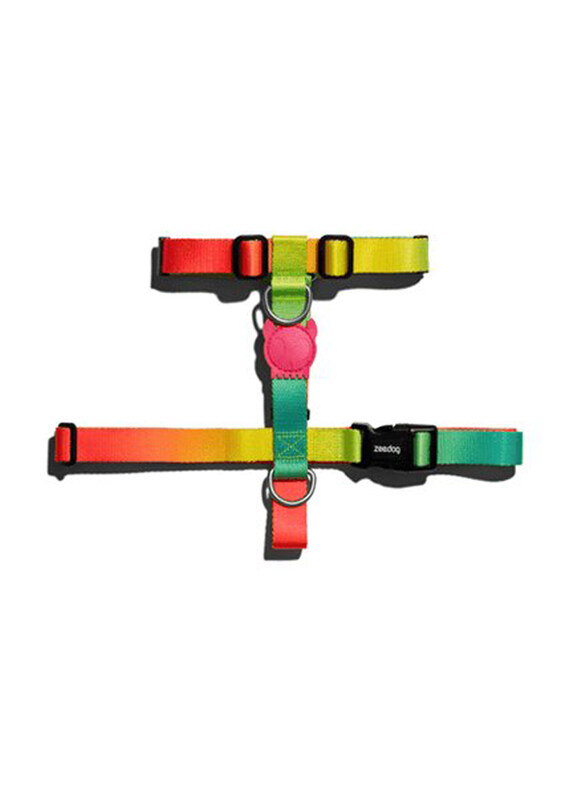 Zee.Dog Citrus H-Harness for Dog, Large, Multicolour