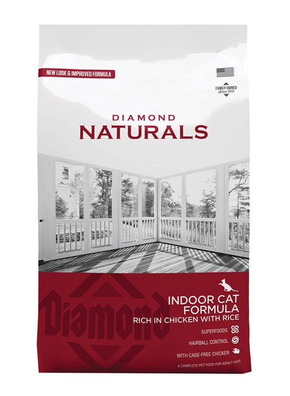 

Diamond Naturals Indoor Chicken & Rice Formula Dry Food for Cats, 7.5 Kg