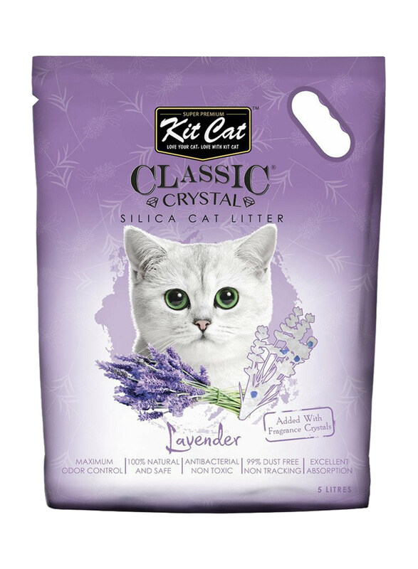 

Kit Cat Lavender Classic Crystal Cat Litter, 5L