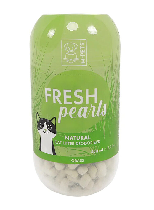

M-Pets Fresh Pearls Grass Natural Cat Litter Deodoriser, 450ml, Green