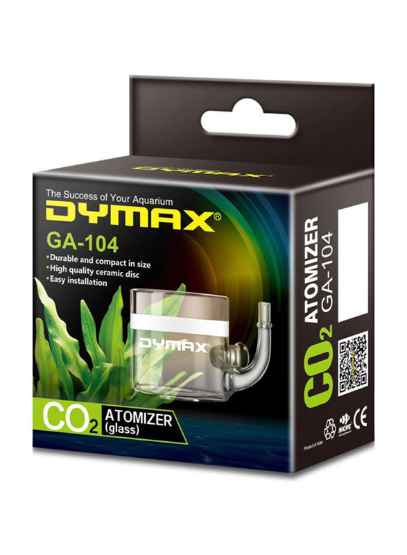 

Dymax GA-104 Glass CO2 Atomizer, Clear