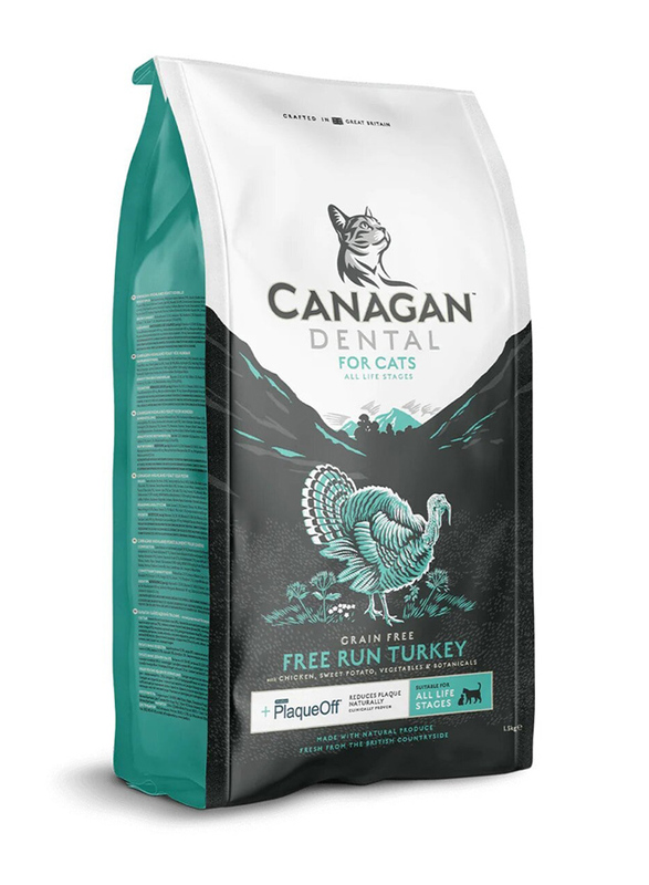 Canagan Free Run Turkey Dental Cat Dry Food, 4 Kg