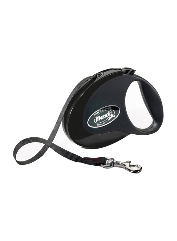 Flexi Style Tape Retractable Dog Leash, Small, 3m, Black