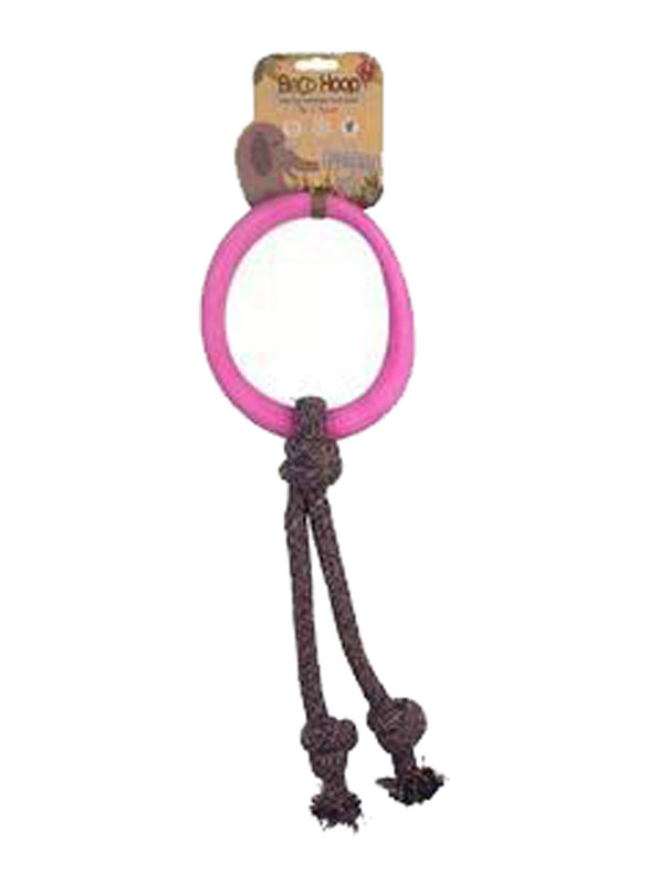 

Beco Natural Rubber Hoop on Rope for Dog, L, Pink