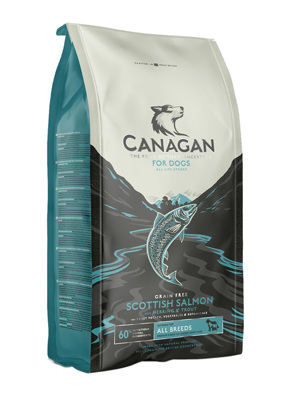 Canagan Grain Free Scottish Salmon for All Breeds Dry Dog Food, 12Kg