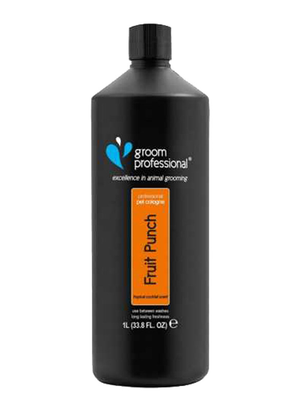 

Groom Professional Fruit Punch Pet Cologne Perfume with Tropical Cocktail Scent, 1L, Orange