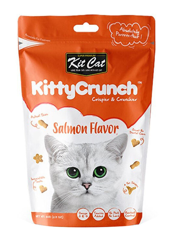 

Kit Cat Kitty Crunch Salmon Cat Dry Food, 60g