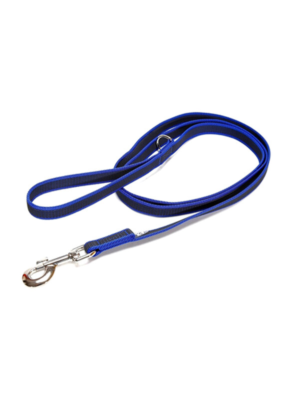 

Julius-K9 Adjustable Leash with Ring, W2cm x L1.8 Meter, Blue/Grey