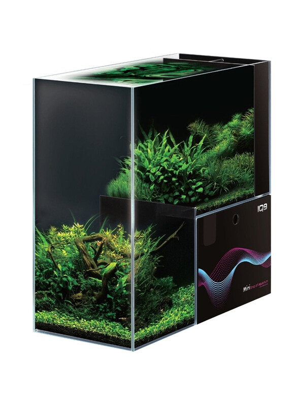 

Dymax IQ9 Mini Drop Off Freshwater Aquarium Set, Black