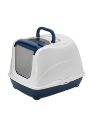 Moderna Flip Cat Litter Box, Extra Large, Blue