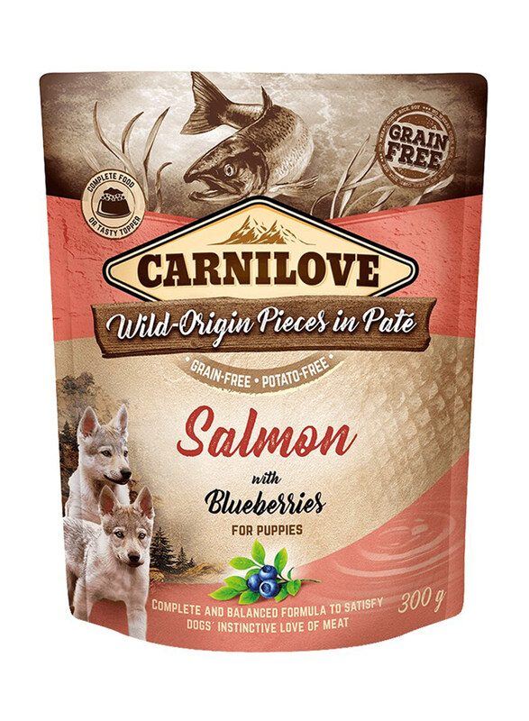 

Carnilove Salmon With Blueberries Puppies Wet Food, 6 x 300g