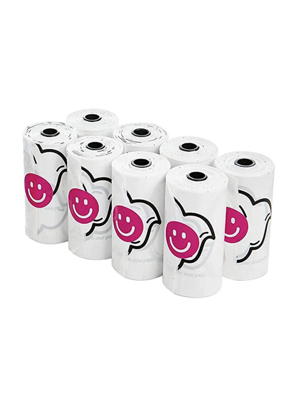 

Petkit Dog Poop Bags, 8 Rolls x 15 Pieces, White