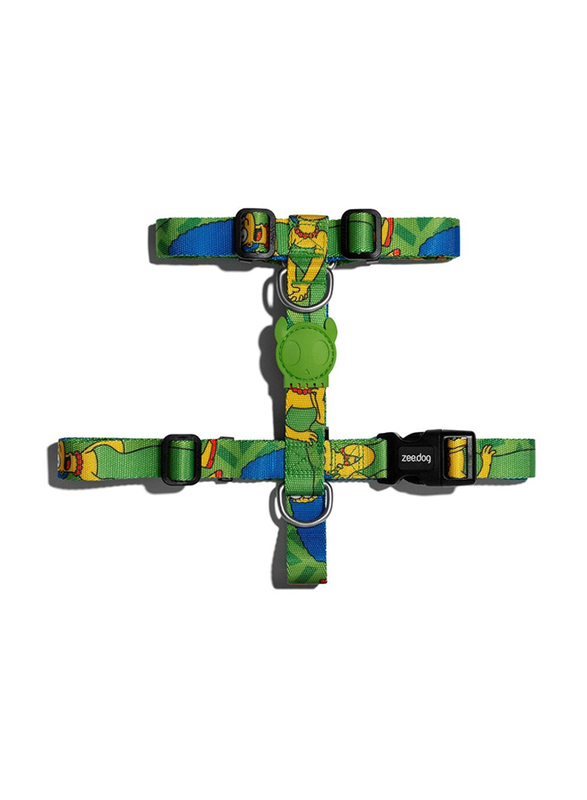 Zee.Dog Marge Simpson H-Harness for Dog, Extra Small, Green