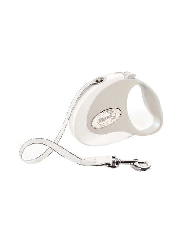 

Flexi Style Tape Retractable Dog Leash, Small, 3m, White