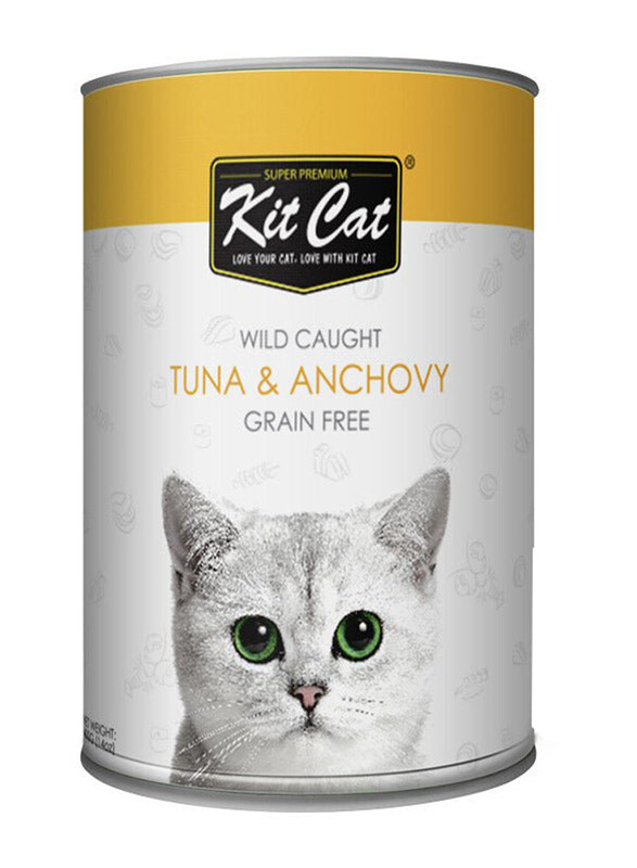 

Kit Cat Wild Caught Tuna & Anchovy Cat Wet Food, 400g