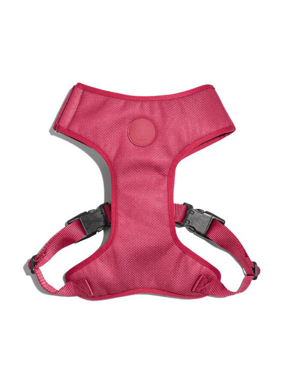 

Zee.Dog Bordeau Adjustable Air Mesh Harness for Dog, Medium, Pink