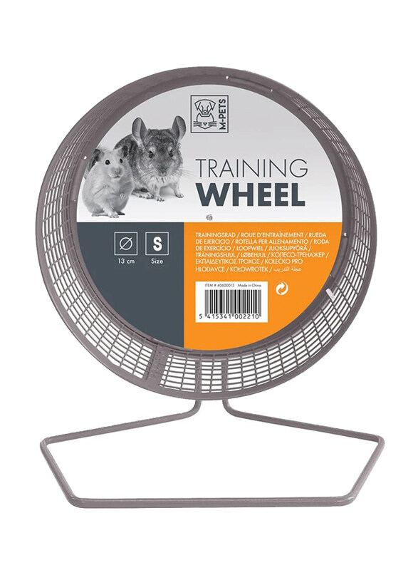 

M-Pets 13cm Small Animal Training Wheel, Small, Grey