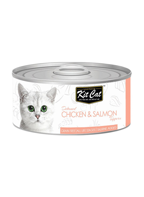 Kit Cat Chicken & Salmon Cat Wet Food, 6 x 80g
