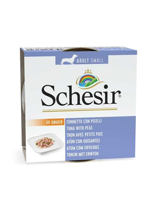 

Schesir Tuna with Peas Can Wet Dog Food, 6 x 85g