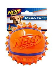 Nerf Dog Two Tone Tpr Spike Ball, Large, Orange