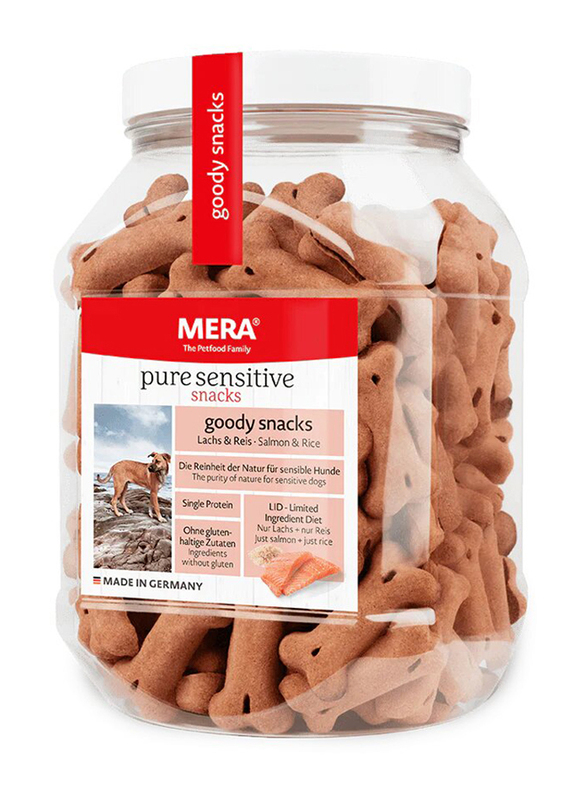 Mera Pure Sensitive Goody Snacks Salmon and Rice Treats Dog Dry Food, 600g