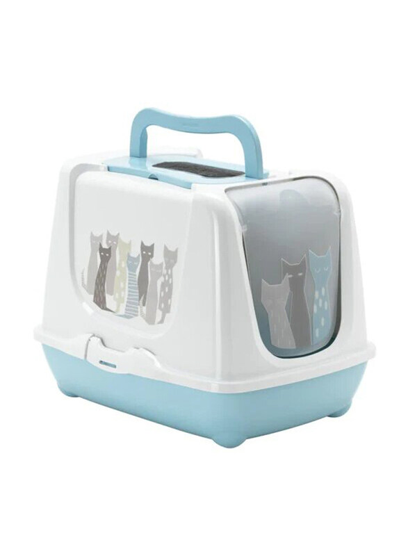 

Moderna Trendy Cat Litter Box, Light Blue