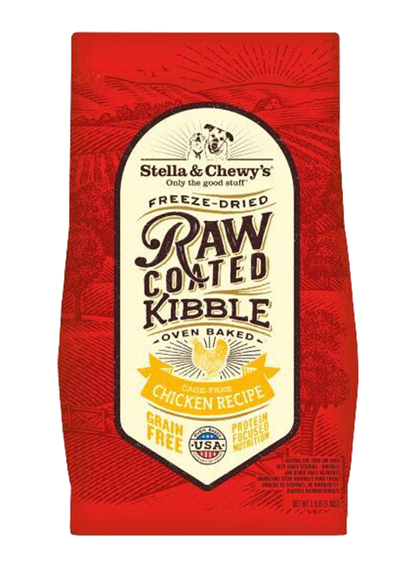 Stella & Chewy's Raw Coated Chicken Recipe Dog Dry Food, 22 Lbs