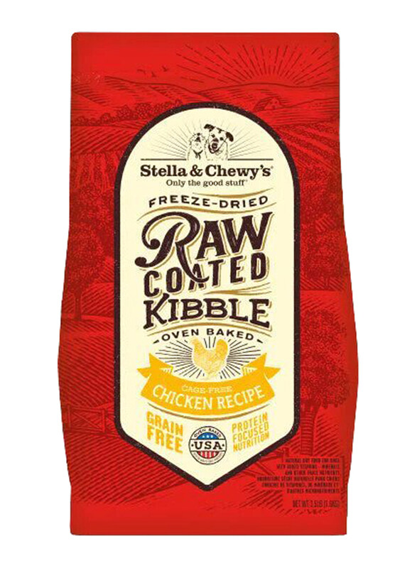 Stella & Chewy's Raw Coated Chicken Recipe Dog Dry Food, 22 Lbs