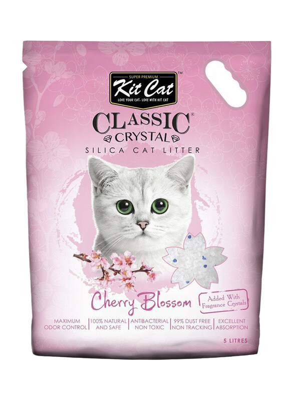 

Kit Cat Cherry Blossom Classic Crystal Cat Litter, 5L