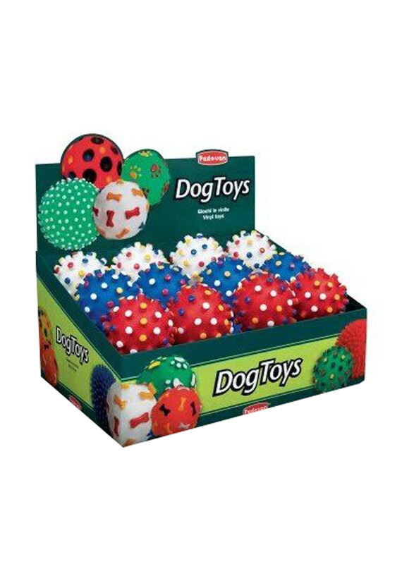 

Padovan Thick Point Ball Dog Toy, Large, Multicolour