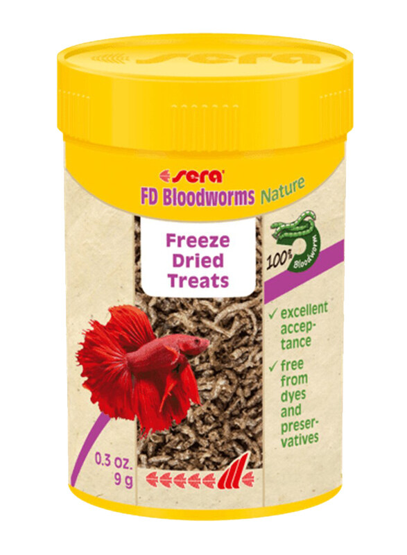 

Sera FD Bloodworms Nature Fish Food, 250ml, 9g