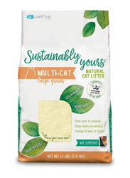 Sustainably Yours Natural Cat Litter Large Grains, 5.9 Kg, Yellow
