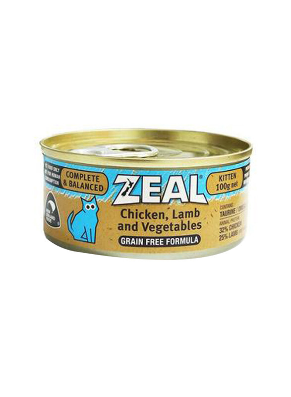 

Zeal Chicken, Lamb & Vegetable Canned Kitten Wet Food, 100g