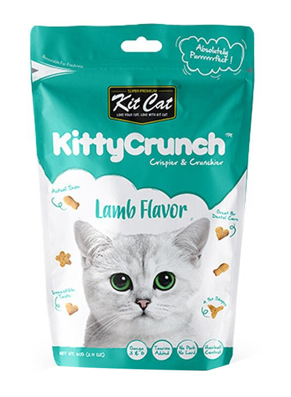 

Kit Cat Kitty Crunch Lamb Cat Dry Food, 60g