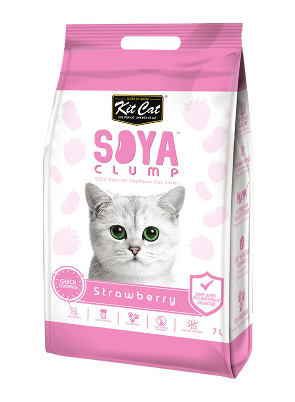

Kit Cat Strawberry Soya Clump Soybean Litter, 7L