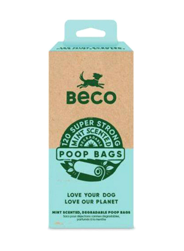 

Beco Mint Scented Poo Bags, 60 Pieces, Multicolour