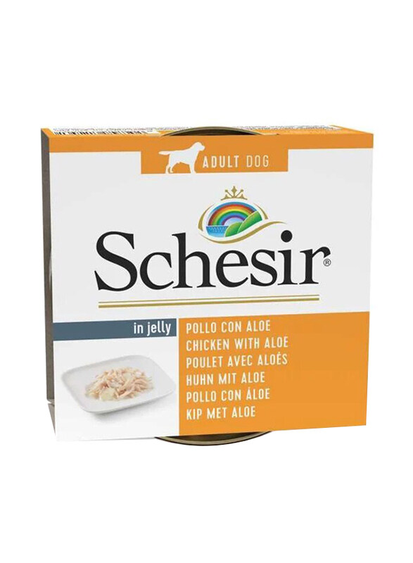 

Schesir Chicken Fillets With Aloe Wet Dog Food, 10 x 150g