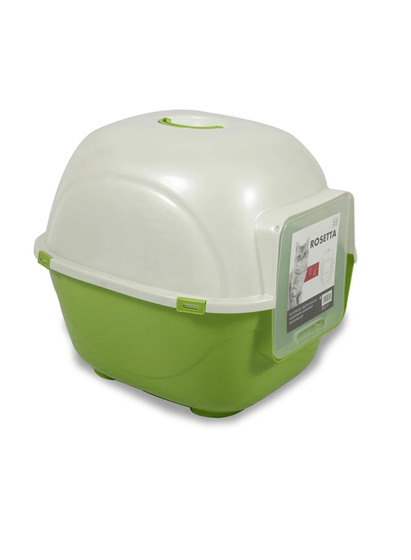 

M-Pets Rosetta Cat Litter Box, Large, Green