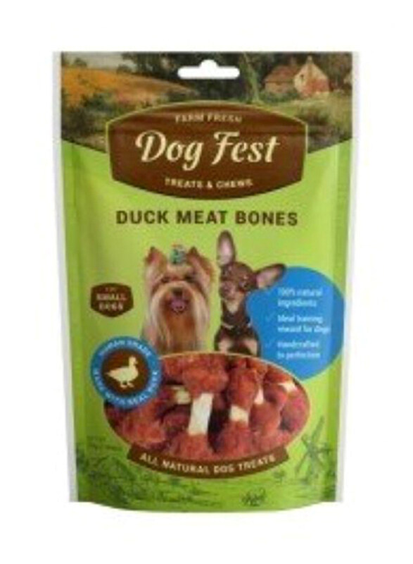 

Dog Fest Duck Meat Bones for Mini Dogs Dry Food, 55g