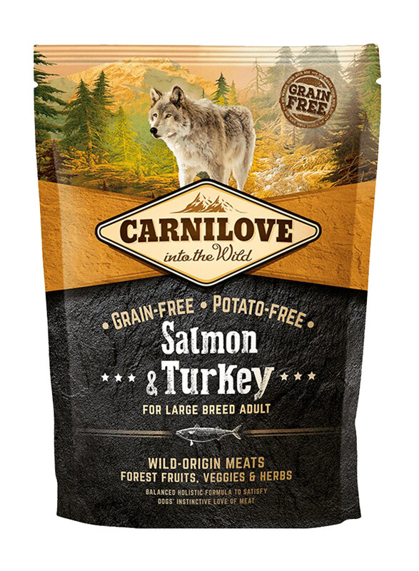 

Carnilove Salmon & Turkey Large Breed Adult Dog Dry Food, 1.5Kg