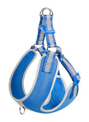 Fida Step In Dog Harness Reflective, Medium, Blue