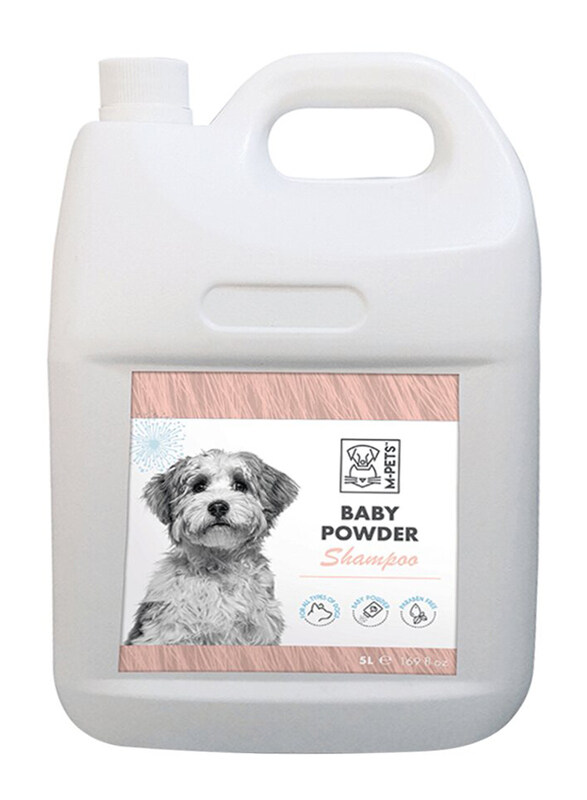 

M-Pets Baby Powder Dog Shampoo, 5 Liters, White