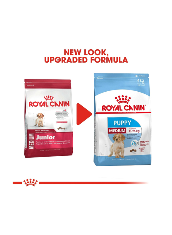 Royal Canin Size Health Nutrition Medium Puppy Dry Food for Dogs, 4Kg