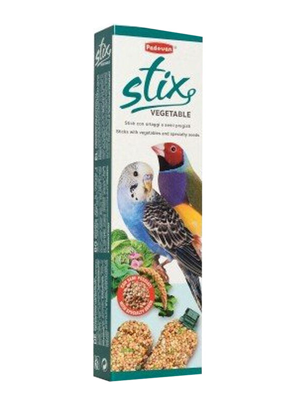

Padovan Stix Vegetable Cocorite and Esotici Dry Bird Food, 100g