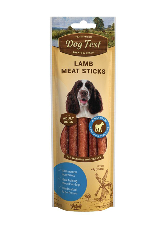 Dog Fest Lamb Meat Sticks for Adult Dogs Dry Food, 45g