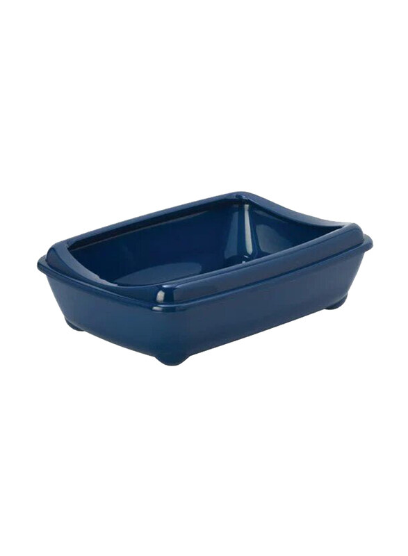 

Moderna Arist-O-Tray-Cat Litter Tray, Medium with Rim, Blue
